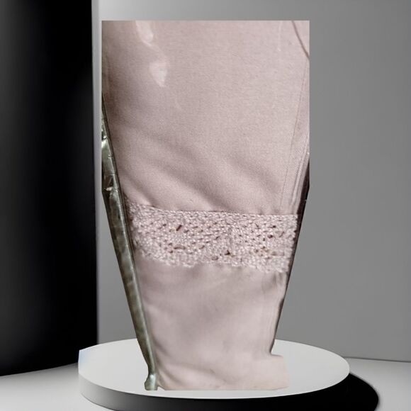 COZELLE TWIN SHEETS  Polyester Microfiber 4 Piece SHEET SET  Size BLUSH Lace NEW - Picture 8 of 8